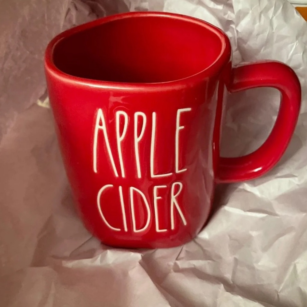 HTF Rae Dunn red apple cider mug